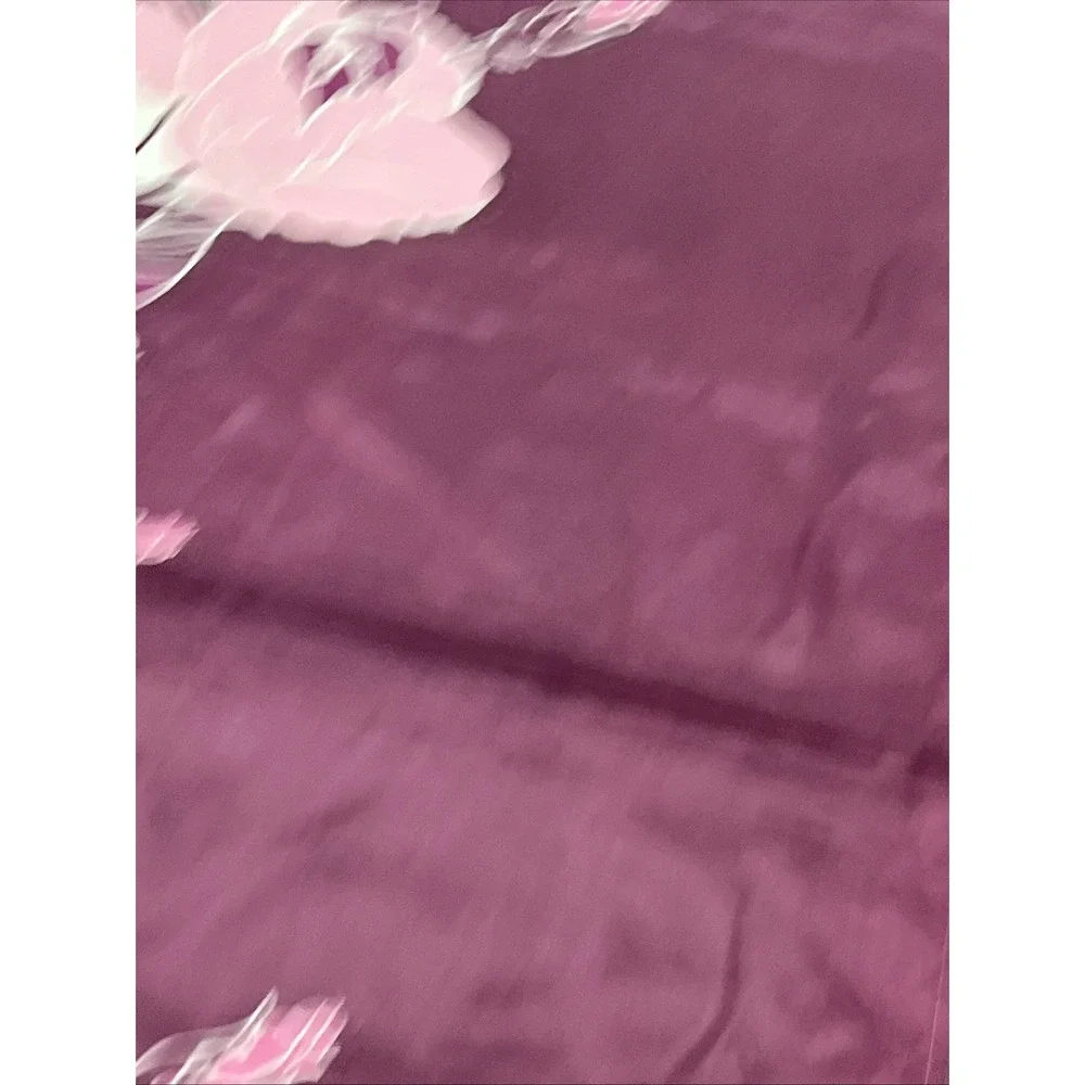 Primor Purple Floral Shower Curtain Flower Design 70x70 Bathroom Decor